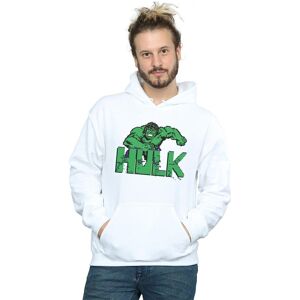 Marvel Men's Hulk Pixelated Hoodie in White Size: 5XL White 5XL Marvel Men's Hulk Pixelated Hoodie in White Size: 5XL White 5XL