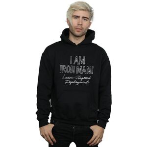 Marvel Men's I Am Iron Man Hoodie in Black Size: 5XL Black 5XL Marvel Men's I Am Iron Man Hoodie in Black Size: 5XL Black 5XL
