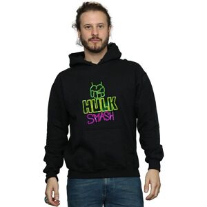 Marvel Men's Hulk Smash Hoodie in Black Size: Medium Black M Marvel Men's Hulk Smash Hoodie in Black Size: Medium Black M