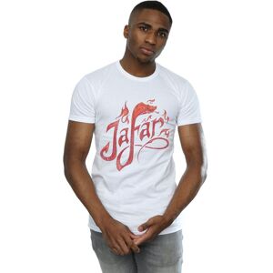 Disney Men's Aladdin Movie Jafar Flames Logo T-Shirt in White Size: 5XL White 5XL Disney Men's Aladdin Movie Jafar Flames Logo T-Shirt in White Size: 5XL White 5XL