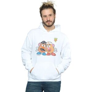 Disney Men's Toy Story 4 Mr & Mrs Potato Head Hoodie in White Size: 3XL White 3XL Disney Men's Toy Story 4 Mr & Mrs Potato Head Hoodie in White Size: 3XL White 3XL