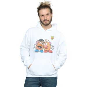 Disney Men's Toy Story 4 Mr & Mrs Potato Head Hoodie in White Size: 4XL White 4XL Disney Men's Toy Story 4 Mr & Mrs Potato Head Hoodie in White Size: 4XL White 4XL