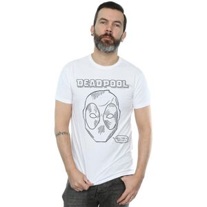 Marvel Men's Deadpool This Is Just Lazy T-Shirt in White Size: 3XL White 3XL Marvel Men's Deadpool This Is Just Lazy T-Shirt in White Size: 3XL White 3XL