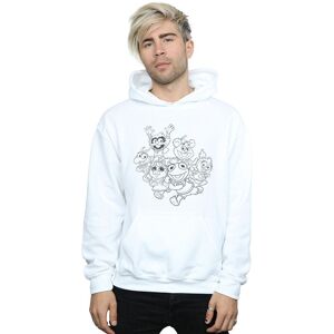Disney Men's The Muppets Muppet Babies Mono Group Hoodie in White Size: Small White S Disney Men's The Muppets Muppet Babies Mono Group Hoodie in White Size: Small White S