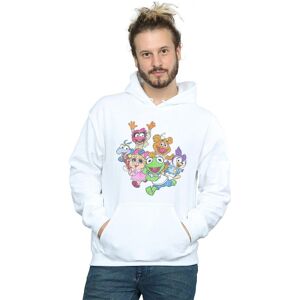 Disney Men's The Muppets Muppet Babies Colour Group Hoodie in White Size: Small White S Disney Men's The Muppets Muppet Babies Colour Group Hoodie in White Size: Small White S
