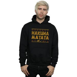 Disney Men's The Lion King Hakuna Matata Hoodie in Black Size: 5XL Black 5XL Disney Men's The Lion King Hakuna Matata Hoodie in Black Size: 5XL Black 5XL