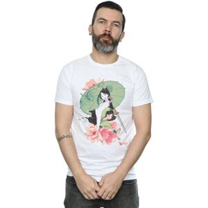 Disney Men's Mulan Magnolia Collage T-Shirt in White Size: 4XL White 4XL Disney Men's Mulan Magnolia Collage T-Shirt in White Size: 4XL White 4XL