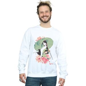 Disney Men's Mulan Magnolia Collage Sweatshirt in White Size: 2XL White 2XL Disney Men's Mulan Magnolia Collage Sweatshirt in White Size: 2XL White 2XL