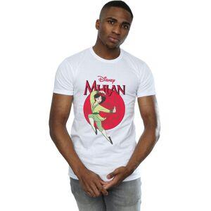 Disney Men's Mulan Dragon Circle T-Shirt in White Size: Medium White M Disney Men's Mulan Dragon Circle T-Shirt in White Size: Medium White M