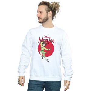 Disney Men's Mulan Dragon Circle Sweatshirt in White Size: 4XL White 4XL Disney Men's Mulan Dragon Circle Sweatshirt in White Size: 4XL White 4XL