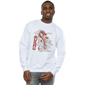 Disney Men's Mulan Mushu Dragon Sweatshirt in White Size: Small White S Disney Men's Mulan Mushu Dragon Sweatshirt in White Size: Small White S