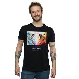 Disney Men's Star Wars The Rise Of Skywalker Battle Poster T-Shirt in Black Size: Small Black S Disney Men's Star Wars The Rise Of Skywalker Battle Poster T-Shirt in Black Size: Small Black S