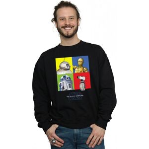 Disney Men's Star Wars The Rise Of Skywalker Droid Squares Sweatshirt in Black Size: 2XL Black 2XL Disney Men's Star Wars The Rise Of Skywalker Droid Squares Sweatshirt in Black Size: 2XL Black 2XL