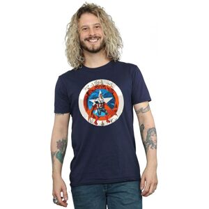 Marvel Men's Captain America Sam Wilson Shield T-Shirt in Navy Size: 2XL Navy 2XL Marvel Men's Captain America Sam Wilson Shield T-Shirt in Navy Size: 2XL Navy 2XL