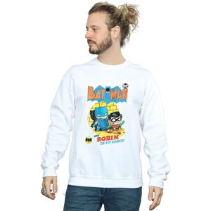 DC Comics Men's Super Friends Batman The Boy Wonder Sweatshirt in White Size: 4XL White 4XL DC Comics Men's Super Friends Batman The Boy Wonder Sweatshirt in White Size: 4XL White 4XL