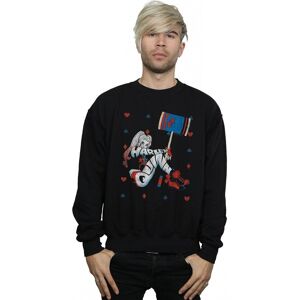 DC Comics Men's Harley Quinn Playing Card Suit Sweatshirt in Black Size: Medium Black DC Comics Men's Harley Quinn Playing Card Suit Sweatshirt in Black Size: Medium Black