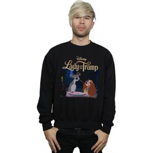 Disney Men's Lady & The Tramp Homage Sweatshirt in Black Size: Medium Black M Disney Men's Lady & The Tramp Homage Sweatshirt in Black Size: Medium Black M