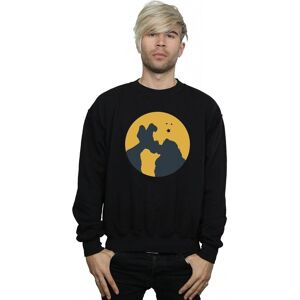 Disney Men's Lady & The Tramp Moonlight Kiss Sweatshirt in Black Size: Medium Black M Disney Men's Lady & The Tramp Moonlight Kiss Sweatshirt in Black Size: Medium Black M