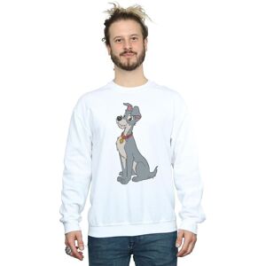 Disney Men's Lady & The Tramp Spaghetti Heart Sweatshirt in White Size: 2XL White 2XL Disney Men's Lady & The Tramp Spaghetti Heart Sweatshirt in White Size: 2XL White 2XL