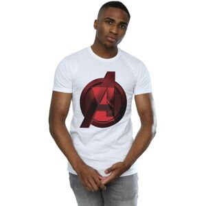 Marvel Men's Black Widow Movie Avengers Logo T-Shirt in White Size: 4XL White 4XL Marvel Men's Black Widow Movie Avengers Logo T-Shirt in White Size: 4XL White 4XL