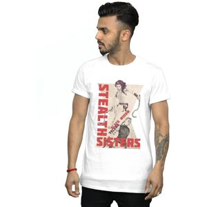 Marvel Men's Black Widow Movie Stealth Sisters T-Shirt in White Size: 3XL White 3XL Marvel Men's Black Widow Movie Stealth Sisters T-Shirt in White Size: 3XL White 3XL