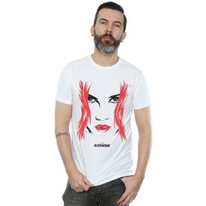 Marvel Men's Black Widow Movie Close-Up T-Shirt in White Size: Small White S Marvel Men's Black Widow Movie Close-Up T-Shirt in White Size: Small White S