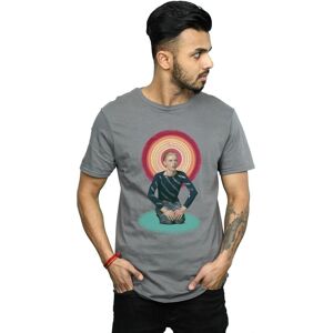 David Bowie Men's Kneeling Halo T-Shirt in Charcoal Size: Medium Charcoal M David Bowie Men's Kneeling Halo T-Shirt in Charcoal Size: Medium Charcoal M