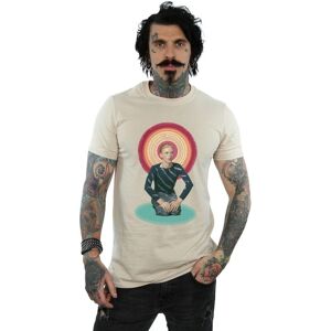 David Bowie Men's Kneeling Halo T-Shirt in Light Sand Size: 2XL Light Sand 2XL David Bowie Men's Kneeling Halo T-Shirt in Light Sand Size: 2XL Light Sand 2XL