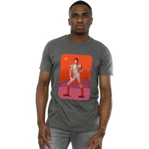 David Bowie Men's On Mars T-Shirt in Charcoal Size: Small Charcoal S David Bowie Men's On Mars T-Shirt in Charcoal Size: Small Charcoal S