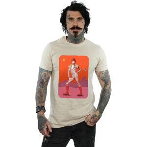 David Bowie Men's On Mars T-Shirt in Light Sand Size: Medium Light Sand M David Bowie Men's On Mars T-Shirt in Light Sand Size: Medium Light Sand M