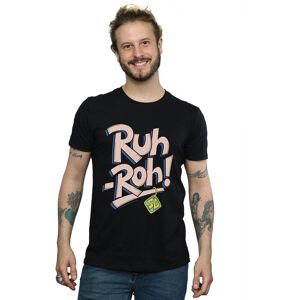 Scooby Doo Men's Ruh-Roh Dog Tag T-Shirt in Black Size: 4XL Black 4XL Scooby Doo Men's Ruh-Roh Dog Tag T-Shirt in Black Size: 4XL Black 4XL