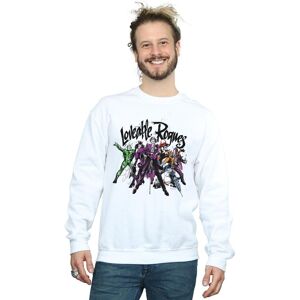 DC Comics Men's Batman Loveable Rogues Sweatshirt in White Size: 3XL White 3XL DC Comics Men's Batman Loveable Rogues Sweatshirt in White Size: 3XL White 3XL