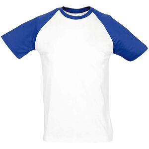 SOL'S Men's Funky Contrast Short Sleeve T-Shirt in White Size: 3XL White 3XL SOL'S Men's Funky Contrast Short Sleeve T-Shirt in White Size: 3XL White 3XL