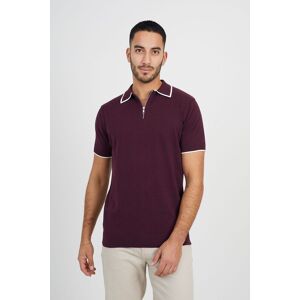Brave Soul Men's Short Sleeve Knitted Polo Shirt in Maroon Size: 2XL Maroon 2XL Brave Soul Men's Short Sleeve Knitted Polo Shirt in Maroon Size: 2XL Maroon 2XL