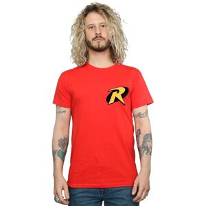 DC Comics Men's Batman Robin Logo T-Shirt in Red Size: XL Red XL DC Comics Men's Batman Robin Logo T-Shirt in Red Size: XL Red XL