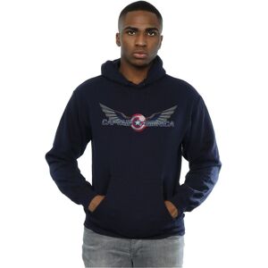 Marvel Men's Falcon & The Winter Soldier Captain America Logo Hoodie in Navy Size: 3XL Navy 3XL Marvel Men's Falcon & The Winter Soldier Captain America Logo Hoodie in Navy Size: 3XL Navy 3XL