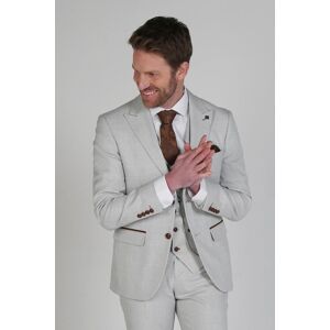 Paul Andrew Men's Mark Check 2 Button Blazer in Beige Size: 44R Beige 44R Paul Andrew Men's Mark Check 2 Button Blazer in Beige Size: 44R Beige 44R