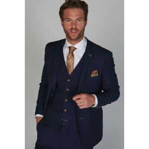 Paul Andrew Men's Mayfair Formal Blazer With Buttons in Navy Size: 34R Navy 34R Paul Andrew Men's Mayfair Formal Blazer With Buttons in Navy Size: 34R Navy 34R