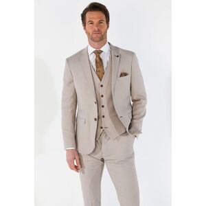 Paul Andrew Men's Mayfair Formal Blazer With Buttons in Stone Size: 46R Stone 46R Paul Andrew Men's Mayfair Formal Blazer With Buttons in Stone Size: 46R Stone 46R