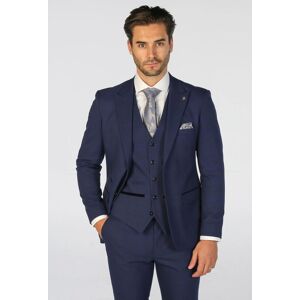 Paul Andrew Men's Mark Check 2 Button Blazer in Navy Size: 52R Navy 52R Paul Andrew Men's Mark Check 2 Button Blazer in Navy Size: 52R Navy 52R