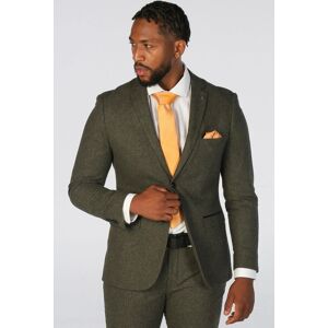 Paul Andrew Men's Blazer Wool Blend Tweed Sport Coat Tailored Fit in Olive Size: 44R Olive 44R Paul Andrew Men's Blazer Wool Blend Tweed Sport Coat Tailored Fit in Olive Size: 44R Olive 44R