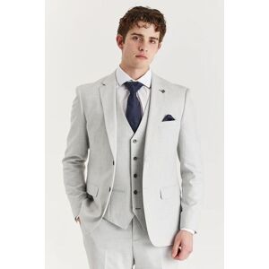Paul Andrew Men's Belmont Blazer Tailored Fit Summer Suit Jacket in Silver Size: 44R Silver 44R Paul Andrew Men's Belmont Blazer Tailored Fit Summer Suit Jacket in Silver Size: 44R Silver 44R