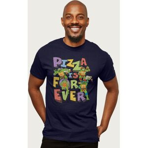 Teenage Mutant Ninja Turtles Men's Pizza Is Forever T-Shirt in Navy Size: 2XL Navy 2XL Teenage Mutant Ninja Turtles Men's Pizza Is Forever T-Shirt in Navy Size: 2XL Navy 2XL