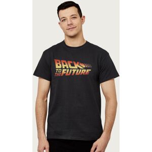 Back To The Future Men's Classic Logo T-Shirt in Black Size: Medium Black M Back To The Future Men's Classic Logo T-Shirt in Black Size: Medium Black M