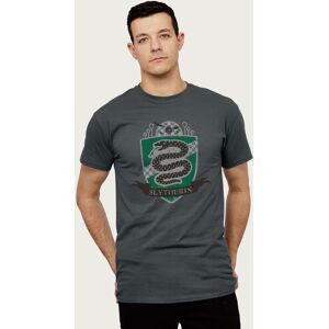 Harry Potter Men's Slytherin Quidditch Distressed Shield T-Shirt in Dark Grey Size: 2XL Dark Grey 2XL Harry Potter Men's Slytherin Quidditch Distressed Shield T-Shirt in Dark Grey Size: 2XL Dark Grey 2XL