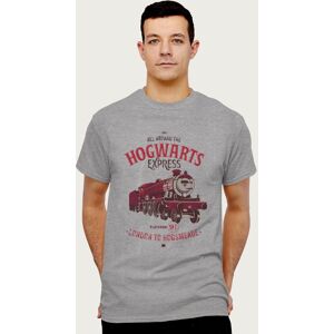 Harry Potter Men's All Aboard The Hogwarts Express London To Hogsmeade T-Shirt in Mid Grey Size: XL Mid Grey XL Harry Potter Men's All Aboard The Hogwarts Express London To Hogsmeade T-Shirt in Mid Grey Size: XL Mid Grey XL