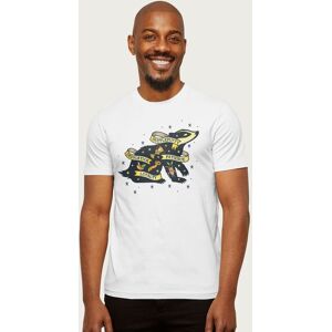 Harry Potter Men's Badger Of Hufflepuff Patience & Loyalty T-Shirt in White Size: XL White XL Harry Potter Men's Badger Of Hufflepuff Patience & Loyalty T-Shirt in White Size: XL White XL
