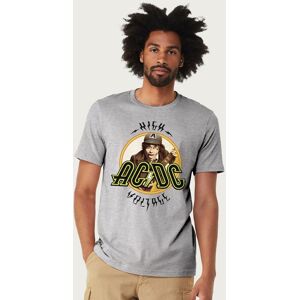 AC/DC Men's High Voltage Angus Young T-Shirt in Mid Grey Size: Large Mid Grey L AC/DC Men's High Voltage Angus Young T-Shirt in Mid Grey Size: Large Mid Grey L