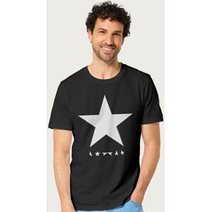 David Bowie Men's Blackstar White Album Logo T-Shirt in Black Size: 2XL Black 2XL David Bowie Men's Blackstar White Album Logo T-Shirt in Black Size: 2XL Black 2XL