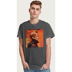 David Bowie Men's Low Album Cover T-Shirt in Dark Grey Size: XL Dark Grey XL David Bowie Men's Low Album Cover T-Shirt in Dark Grey Size: XL Dark Grey XL